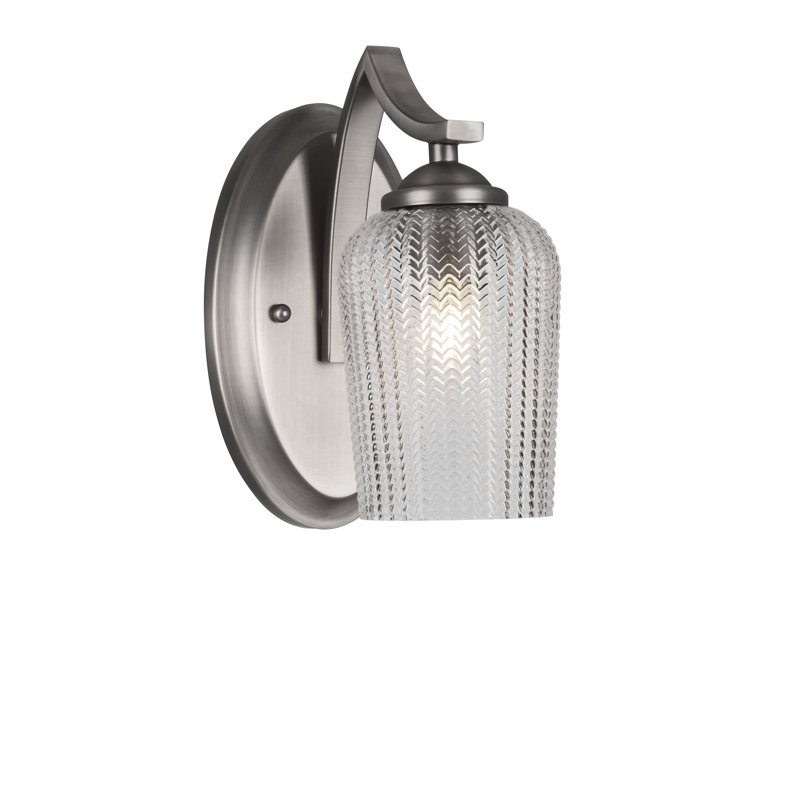 Zilo Wall Sconce, Graphite, White
