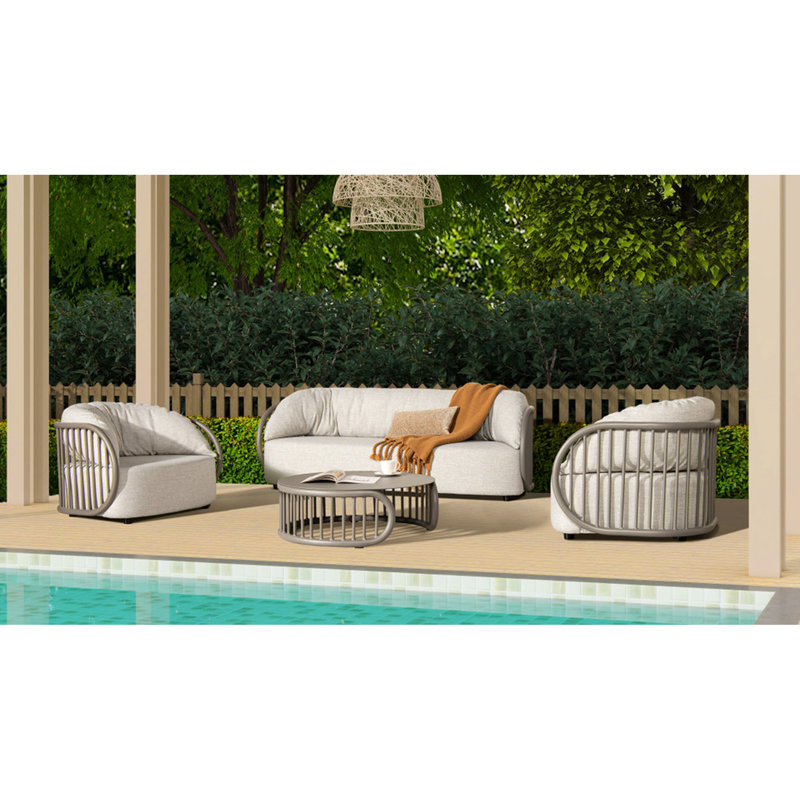 Table de patio d'extérieur 33,5 po Santorini