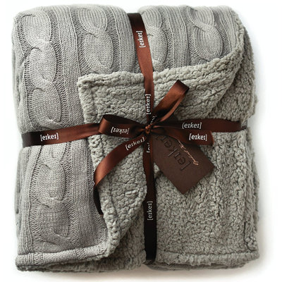 Cable Knit Throw Blanket