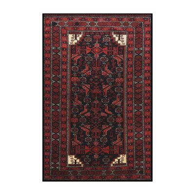 Tapis rouge à motif sud-ouest