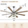 Modern 72" DIY Shade 8-Blade Dimmable Ceiling Fan with LED Lights and Remote, Reversible Ceiling Fan