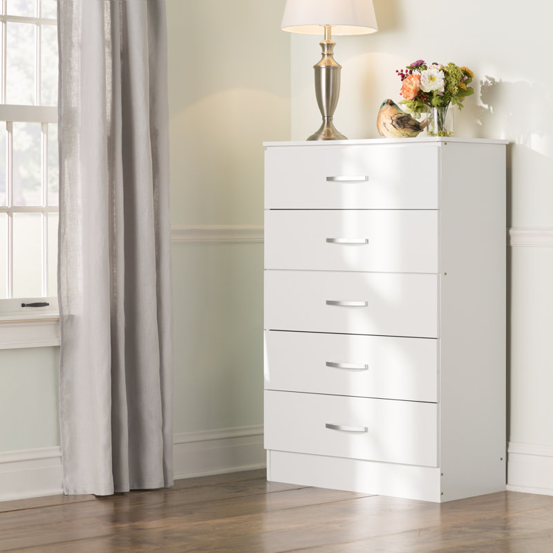 31.5'' W 5 - Drawer Dresser, White