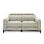 Causeuse inclinable en cuir véritable Anisia-400922576