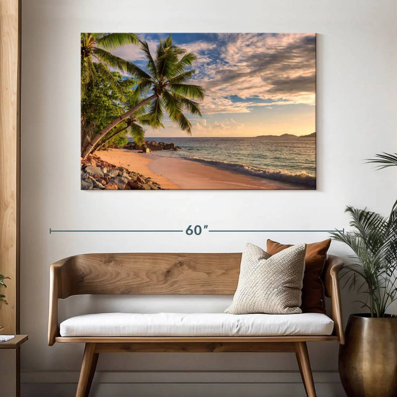 Gillard Golden Sunset Palms, H 32 po x l 48 po