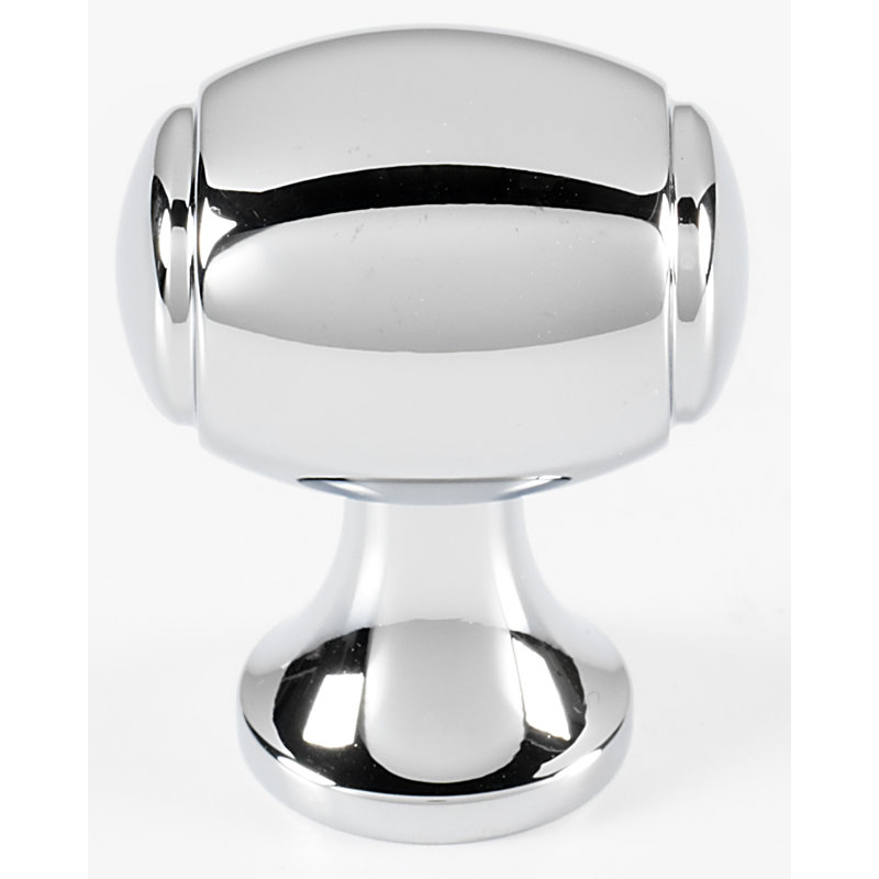 Poignée ovale Royale Barrel, Chrome poli, H 1,13 po x l 0,5 po x P 1 po
