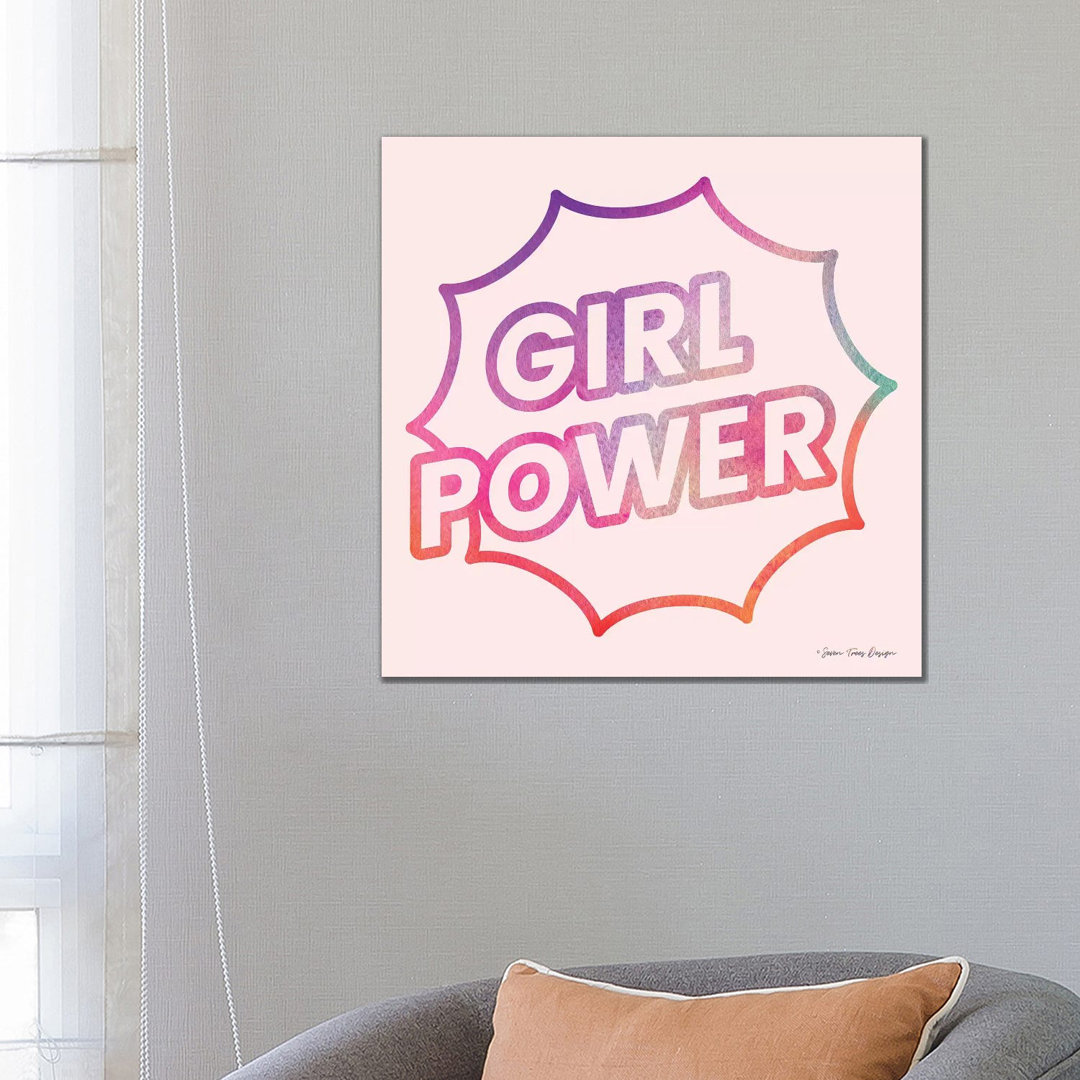 Girl Power I von Seven Trees Design - Galerie-verpackte Leinwand Giclée auf Leinwand