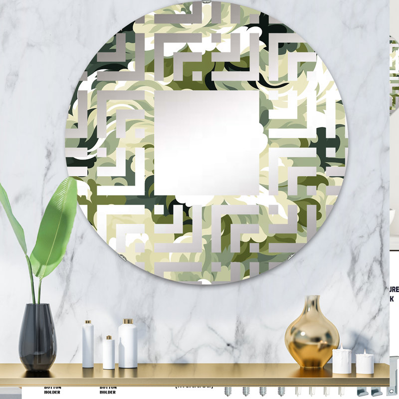 Zen Floral Retreat I - Maze, 31,4 po x 31,4 po