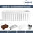 KDKSC 30 Inch Farmhouse Sink Workstation Fireclay Kitchen Sinks White Rectangular Large Single Bowl Undermount Reversible Kitchen Sink With Accessories