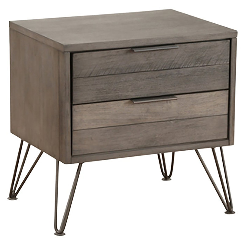 Borman 2 - Drawer Nightstand, Brown