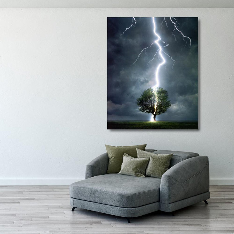 Lightning, 35" H x 28" W