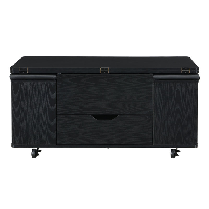 Multi-Functional Lift-Top Coffee Table, Black