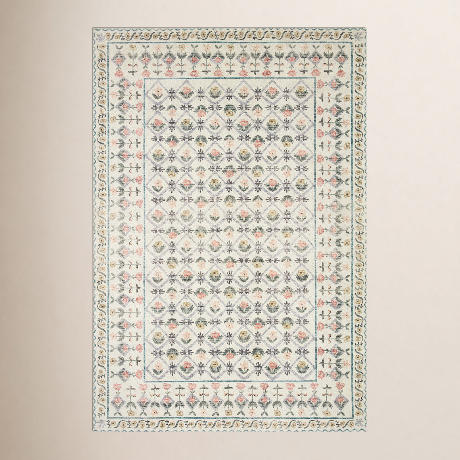 Rifle Paper Co. x Loloi Eden Rug feat. CloudPile, Rectangle 3'6" x 5'6"