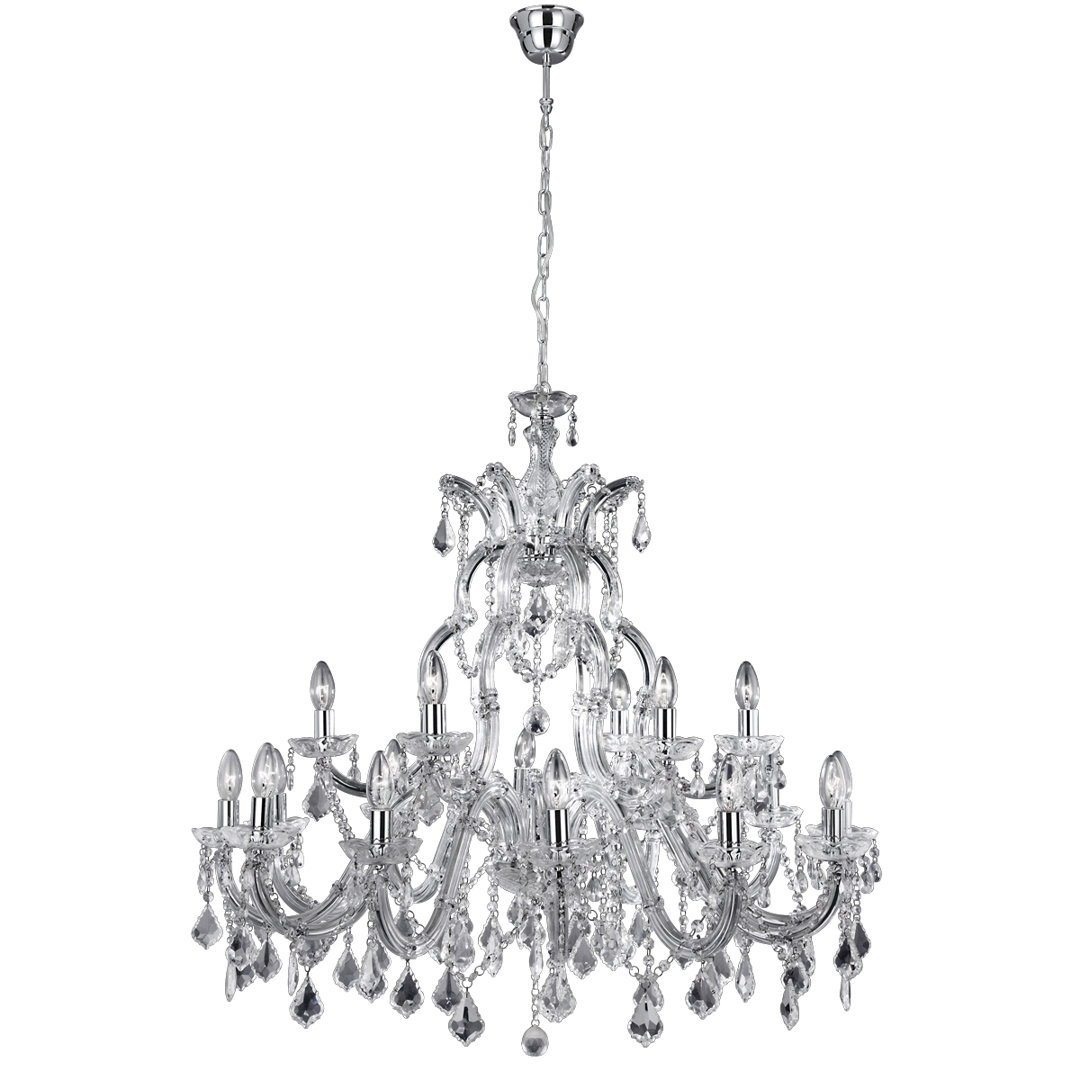 Kelly 18 - Light Candle Style Chandelier
