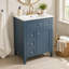 Meuble-lavabo 24 po avec lavabo, lavabo en céramique, armoire de salle de bain avec 1 tiroir coulissant et 2 tiroirs de rangement coulissants-464520008