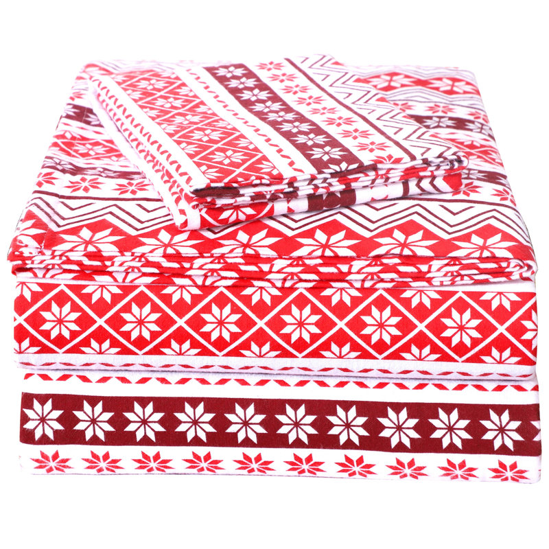 Ensemble de draps 100% flanelle Jamilla Colyt, Simple