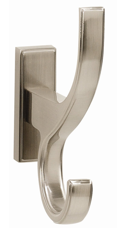 Stimson Wall Mounted Robe Hook, Satin Nickel