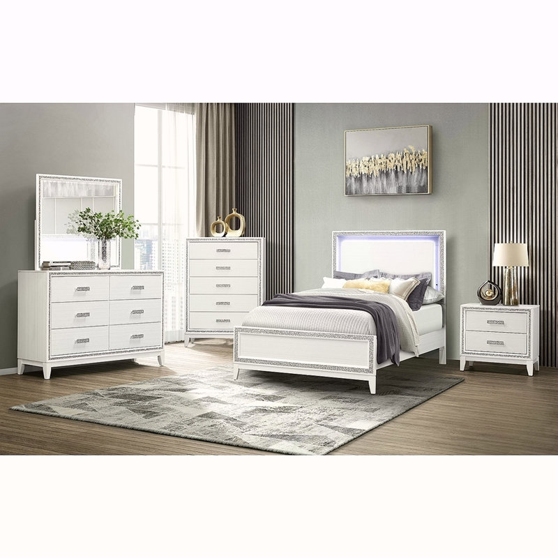 Table de chevet blanche