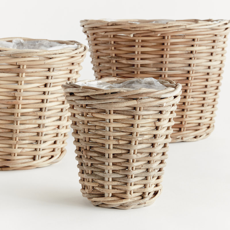 Normandy Rattan Planter Set