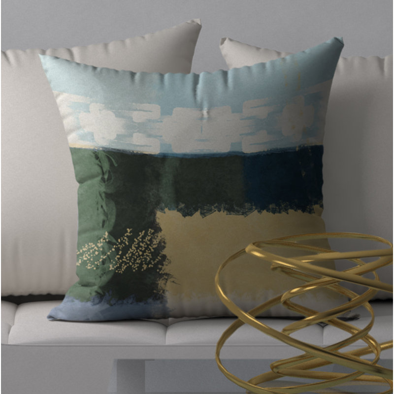 Housse de coussin décorative carrée et insert, 20 po X 20 po