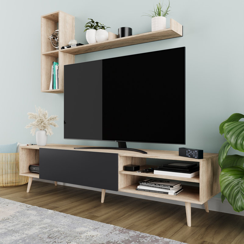 Unfinished Entertainment Center for TVs up to 78", Brown