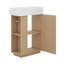 Meuble-lavabo 21,6 po avec lavabo en céramique