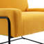 Fauteuil moderne incliné avec structure en métal-333645170