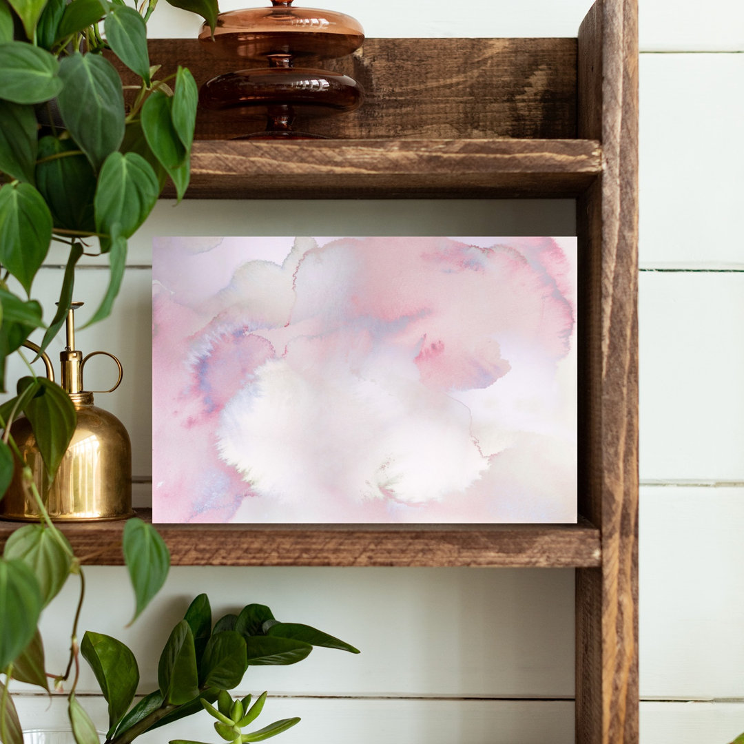 Contemporary Art Dreamy Ethereal Organic Lilac Sunset Landscape Wall Art
