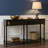 Vintage Sofa Table With Storage Drawers - Rustic Entryway Furniture, Tapered Legs, Elegant Design-1744722748