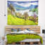 Tapisserie panorama à marina en polyester lake rosa avec accessoires suspendus inclus-28500525