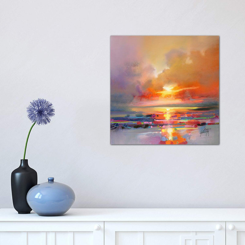 «Diminuendo Sky Study III» par Scott Naismith - reproduction d'art, H 26 po x l 26 po x P 1,5 po, Toile tendue
