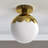 7.87" W 1-Light Globe Semi Flush Mount-756108196