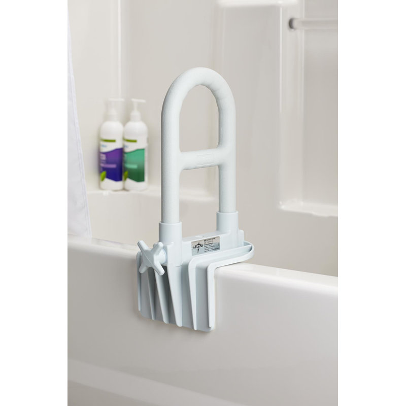 Bilevel Bathtub Grab Bar, Gray