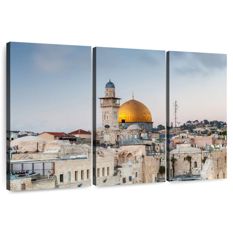 Rorry Dome Of The Rock View, 36" H x 57" W