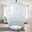 Luminaire suspendu sphérique bleu et blanc 7,8 po Cindy Glam - Latitude Run®
