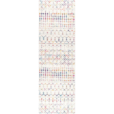 Amanti Moroccan Power Loom Performance Multi Coloured Rug