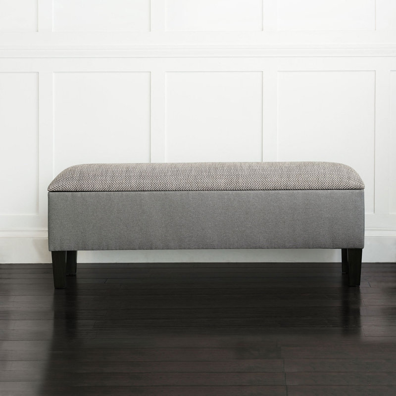 Andes Upholstered Storage Bench, 16" H x 60" W x 22" D