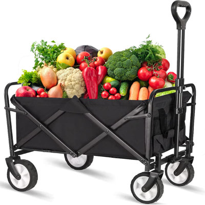 Collapsible Outdoor Utility Garden Carts