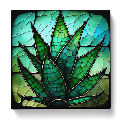 Aloe Vera Stained Glass Effect No.1 - No Frame Print