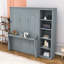 Lit plateforme en bois avec tablettes Murphy-1885012487-1885012486