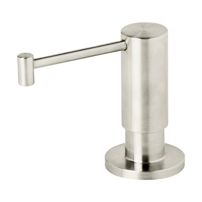 Contemporary Soap/Lotion Dispenser, Stainless Steel