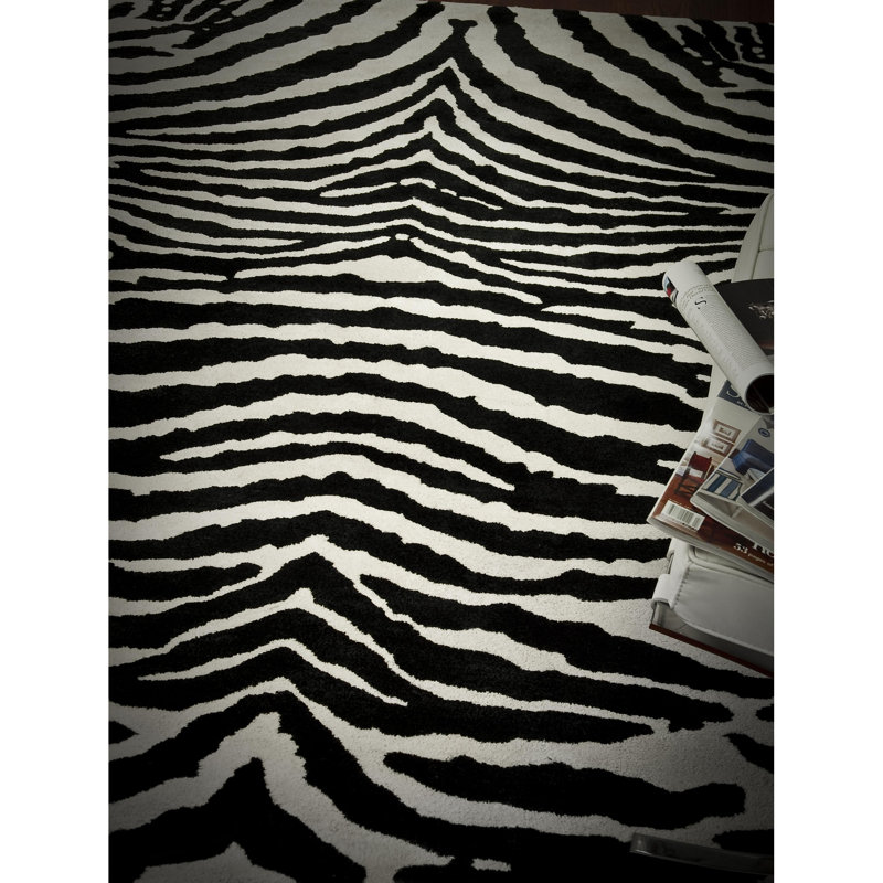 Christoper Hand Tufted Wool Animal Print Rug, Rectangle 8'3" x 11'