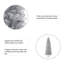Josalee Slender Silver Tinsel Pine Christmas Tree-2041501255
