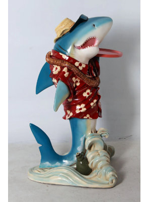 Statue petit majordome requin