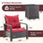 3-Piece Outdoor Rattan Furniture Set, Modern Patio Seating Group With Tufted Cushions And Storage Table-920524284