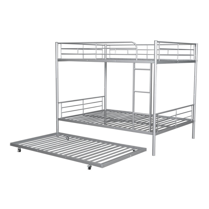 Lit pour enfant Alaila, Double sur double, Argent