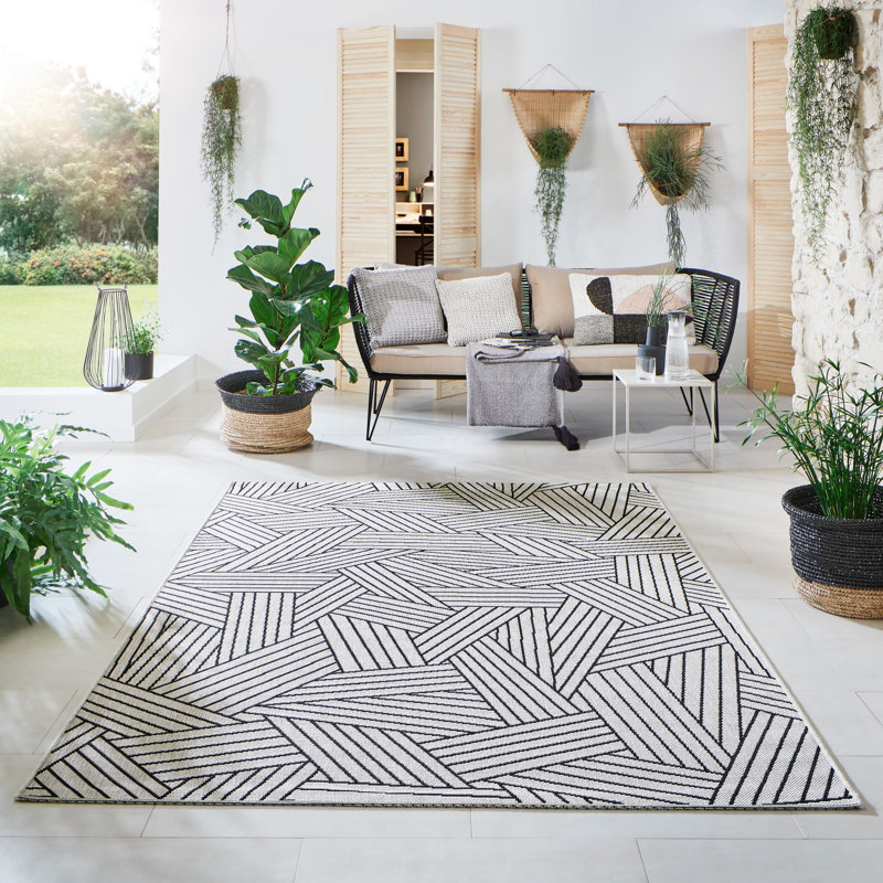 Brisco Abstract Flatweave Indoor / Outdoor Area Rug, Rectangle 240 x 290cm