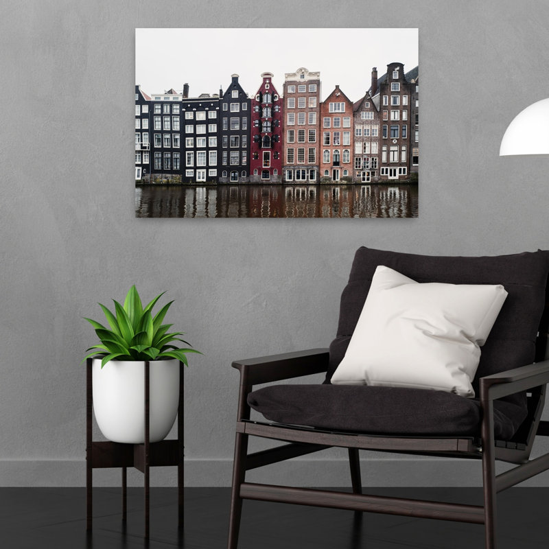 Art mural contemporain Amsterdam, H 24 po x l 16 po
