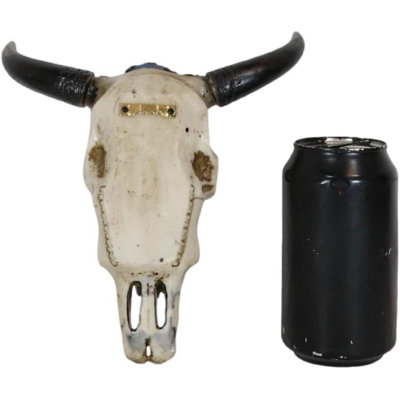 Junathean rustique Western patriotique drapeau américain American Bald Eagle Rifles and Helmet Army Branch Military Cow Skull Wall Decor Plaque Sculpture