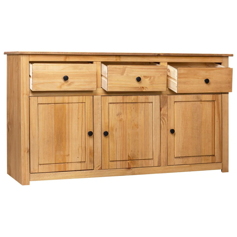 Marrero 135cm Solid Wood Sideboard, Natural