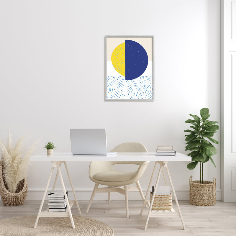 Soleil levant sur les vagues de l'océan, H 30 po x l 24 po x P 1,5 po, Estampe numérique Farmhouse
